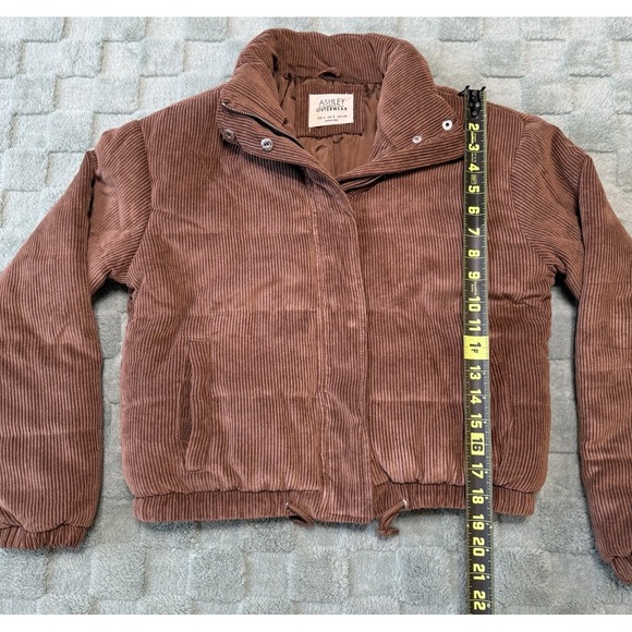 Ashley By 26 International Women's Brown Corduroy Bomber Jacket Size Small - Picture 9 of 9